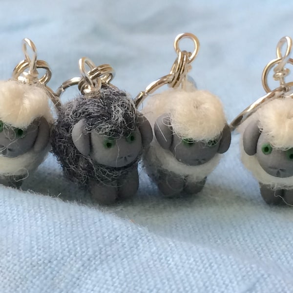Woolly Sheep Stitch Markers (Flock of 4)