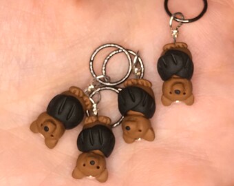 Bat Stitch Markers - Colony of 4