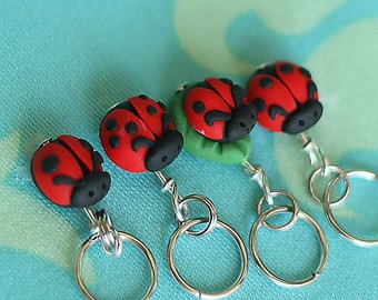 Ladybug Stitch Markers (set of 4)