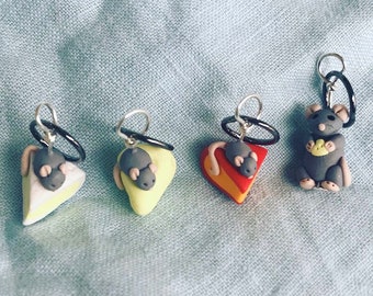 Mouse stitch markers - Set of four