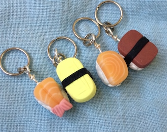 Mini Nigiri Sushi Stitch Markers (Set of 4)