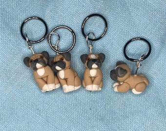 Boxer Stitch Markers (set of 4)