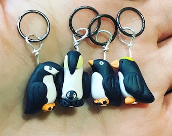 Penguin Stitch Markers (Waddle of 4)