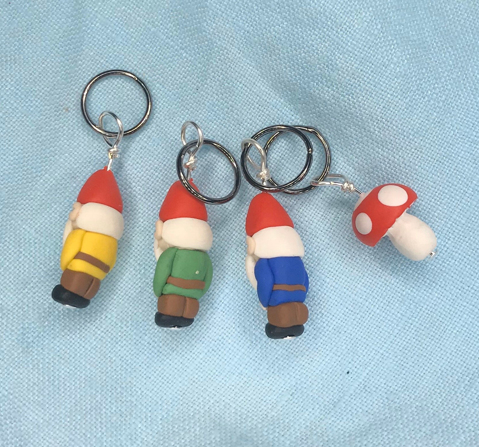 Garden Gnome Stitch Markers set of 4 Etsy