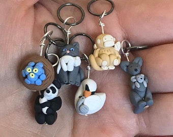 Mama and Baby Stitch Markers (set of 6)