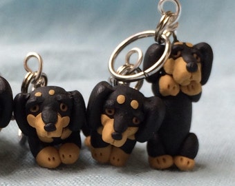 Dachshund Stitch Markers (set of 4)