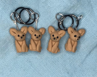 Chihuahua Stitch Markers (set of 4)