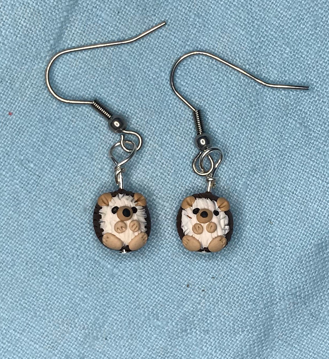Hedgehog earrings outlet