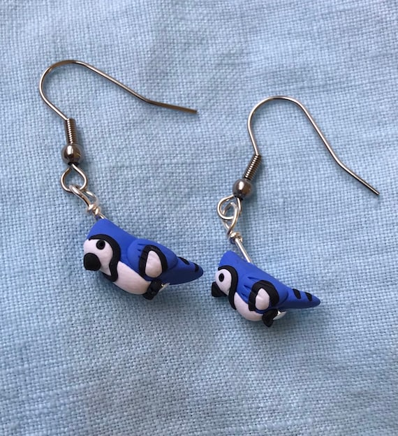 Blue cheap jay earrings