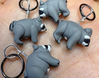 Jimothy the Raccoon Stitch Markers (set of 4)