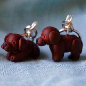 Chocolate Labrador Stitch Markers set of 4 image 4