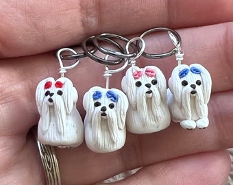 Maltese Stitch Markers (set of 4)