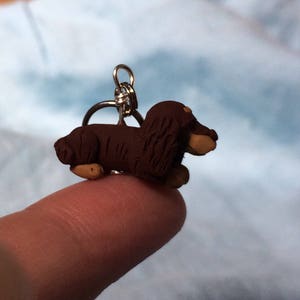 Longhaired Dachshund Stitch Markers set of 4 image 2