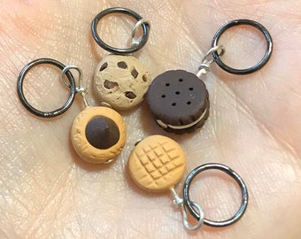 Cookie Stitch Markers Plate of Four