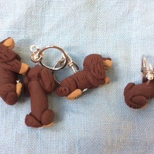 Longhaired Dachshund Stitch Markers set of 4 image 4