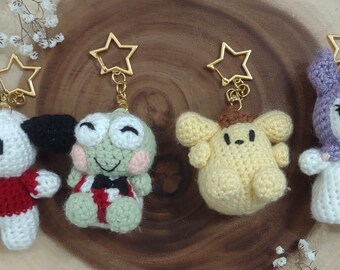 Crochet Sanrio Keychains
