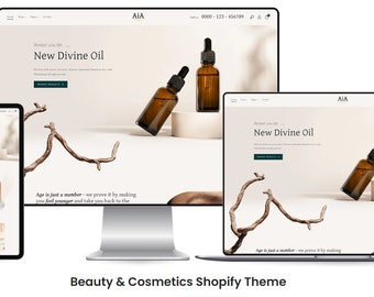 AIA - Beauty Cosmetics Shop Shopify Theme  2.0 | Shopify Template | Shopify Store