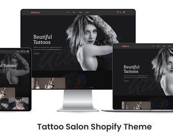 Tattoo Salon Shopify Theme 2.0 | Shopify Template | Shopify Store