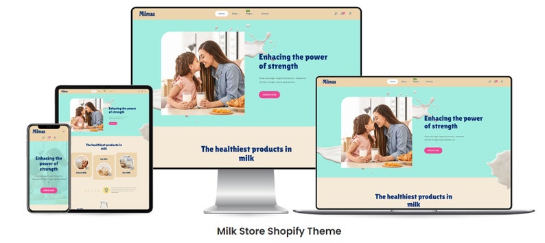 Milmaa Single Product, One Page Shopify Theme Shopify Template Shopify Store image 1