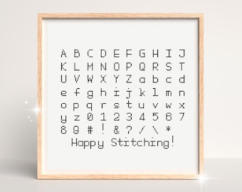 Mini Cross Stitch Alphabets • Cross Stitch Patterns Alphabets for Cross Stitching Cross Stitch Letter Calligraphy Cross Stitch Fonts