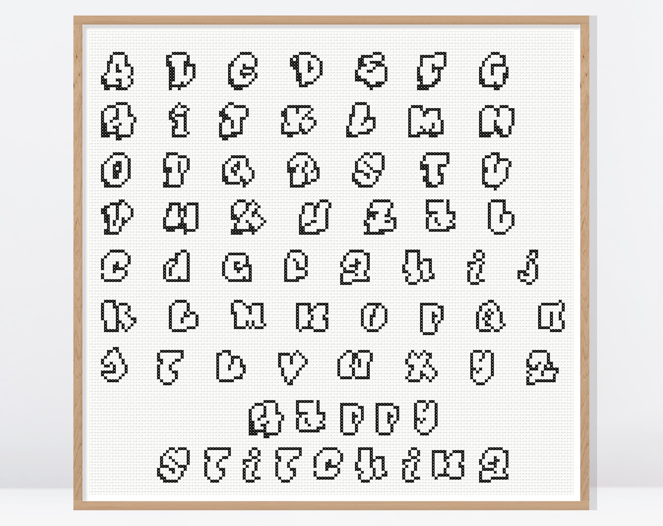Graffiti Cross Stitch Alphabets • Script Cross Stitch Fonts • Cross Stitch Alphabets • Cross Stitch Letters and Numbers • Cross Stitch