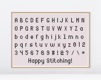 Tiny Cross Stitch Alphabets • Cross Stitch Fonts • Small Cross Stitch Alphabets • Cross Stitch Letters and Numbers • Cross Stitch Pattern
