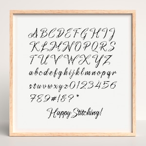 Alphabets de calligraphie au point de croix • Modèles de point de croix Alphabets pour point de croix Lettres de calligraphie au point de croix Polices