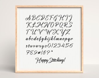 Calligraphy Cross Stitch Alphabets • Cross Stitch Patterns Alphabets for Cross Stitching Cross Stitch Letter Calligraphy Cross Stitch Fonts