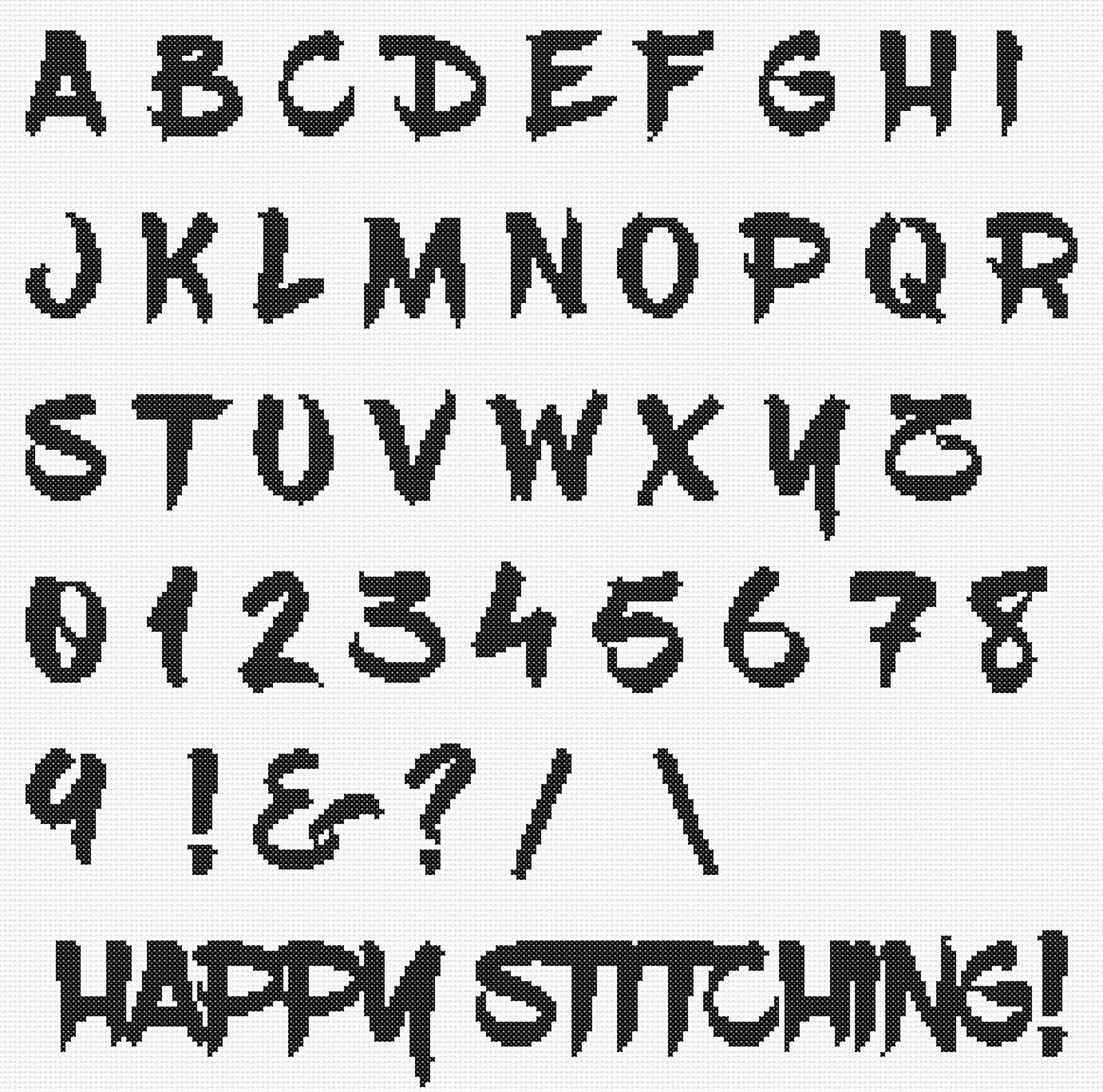 Script Brush Cross Stitch Alphabets • Script Cross Stitch Fonts • Cross ...