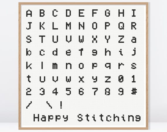 【希少！】Cross stitch letters BIBLE Tiny Cross Stitch Alphabets • Pixel Cross Stitch Fonts • Small