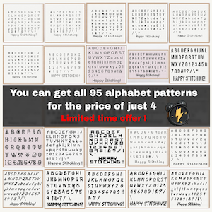 Cross Stitch Alphabets • cross stitch letters • alphabet cross stitch • cross stitch font • cross stitch pattern