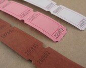blank tickets carnival supplies / 6 dozen / chocolate strawberry vanilla ice cream assortment