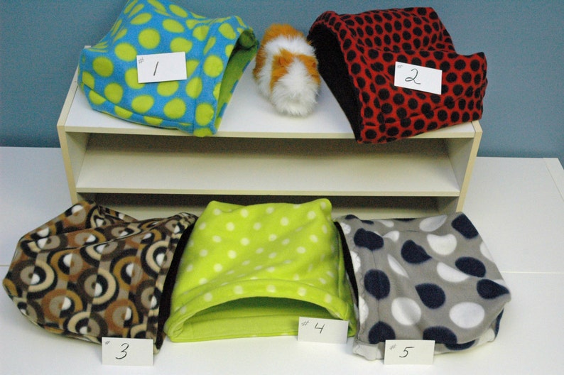 fleece bedding liner cuddle bed cage cavy hut house nesting Guinea Pig small animal sack hedgehog cage accessories