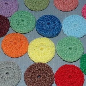 Dish Scrubbies 12 SINGLE thickness Nylon Pot Scrubbers Nylon Kitchen Scrubbies choice of colors Hand crochet scrubbies per multi pack