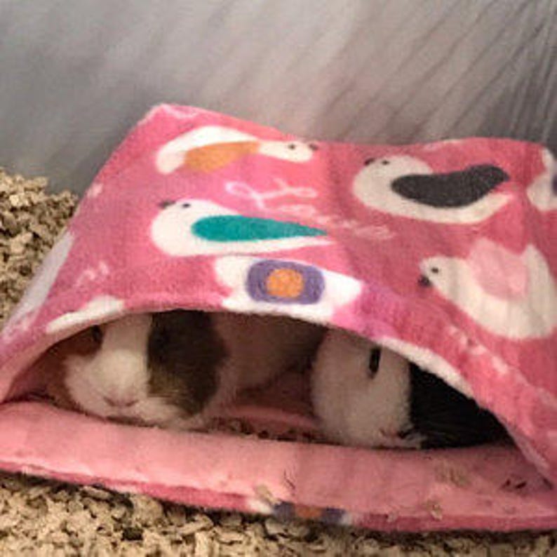 fleece bedding liner cuddle bed cage cavy hut house nesting Guinea Pig small animal sack hedgehog cage accessories