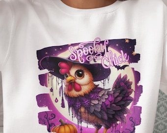 Chicken Halloween PNG Bundle - Spooky Witchy Chick - Cute Witch Sublimation Tumbler Design - Halloween Coffee Mug Png