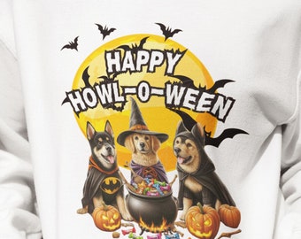 Halloween Pups PNG - Happy Howl-O-Ween Png Bundle  - Halloween PNG - cute ghost dog - Halloween Dog Shirt Design - Tumbler Design