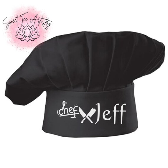 Customized Chef's Hat and Apron Set - Mens Apron Set- Apron and Cap - Personalized Cooking Attire - Perfect Gift Idea