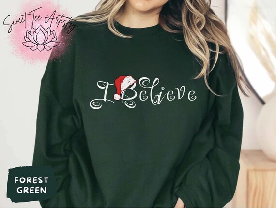 I Believe Christmas Shirt - Festive Holiday Tee - Santa Believe Shirt - Christmas Magic Shirt - Perfect X-mas Tee - Christmas Clothing