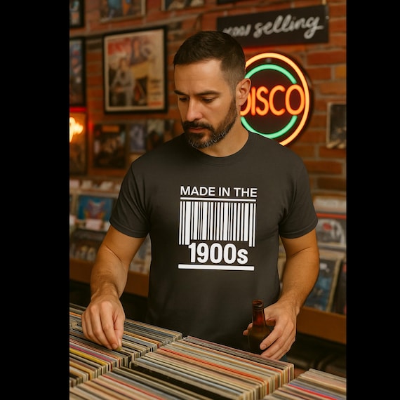 Made in the 1900s Shirt | Funny Millennial T-Shirt | Vintage Barcode Graphic Tee | Gen X Humor Tee | Retro Throwback Shirt | Unisex Tee
