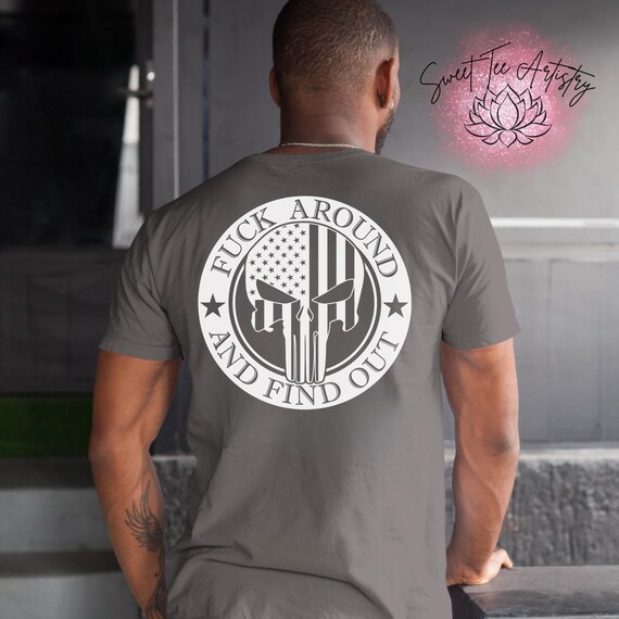 FAFO Men's Shirt - American Punisher Theme - 2nd Amendment Rights Defenders- F*ck Around and Find Out Gym Tank For Men - Gift For Veterans