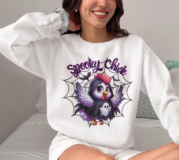 Spooky Witchy Chick Halloween Shirt PNG Bundle - Witchy Chicken - Spooky Season Design For Sublimation Shirts, Tumbler, Mugs, & More