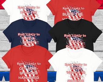 Custom 4th of July Family Shirts: Funny Patriotic Matching Tees