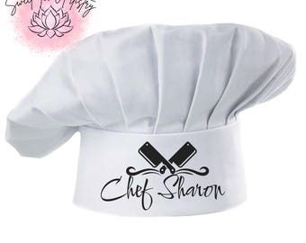 Chef's Hat and Apron Personalized Set – Perfect for Any Occasion - Custom Chef's Apron and Hat Combo - Versatile and Stylish - Sous Chef