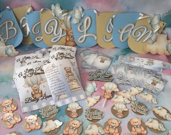 Kids Birthday Party Custom Decoration Bundle | Any Theme |Personalized Custom Cake Topper, Cupcake, Chip, Banner, Bottle Labels, Stickers