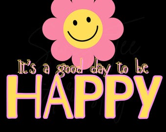 Mental Health Awareness PNG: Smiley Face, Positive Quote (Digital Download)