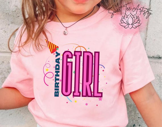 Birthday Girl Party Vibes Shirt - Fun Celebration Tee - Fun Birthday Shirt for Her - Birthday Squad Top - Fun Shirt for Princesses