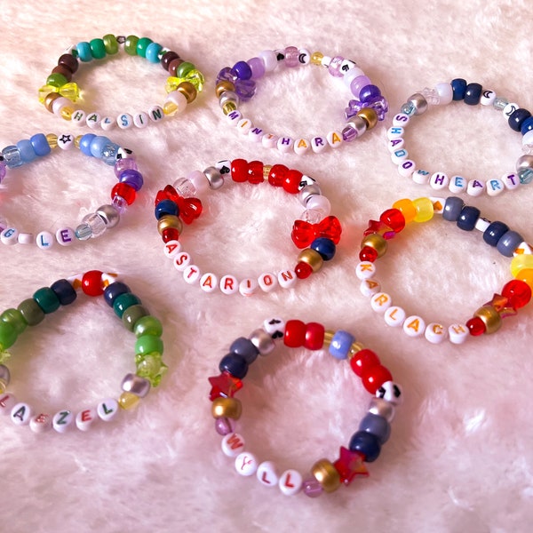 Baldur's Gate 3 Inspired Kandi Bracelets! Astarion, Gale, Karlach, Shadowheart, Wyll, Laezel, Halsin and Minthara!