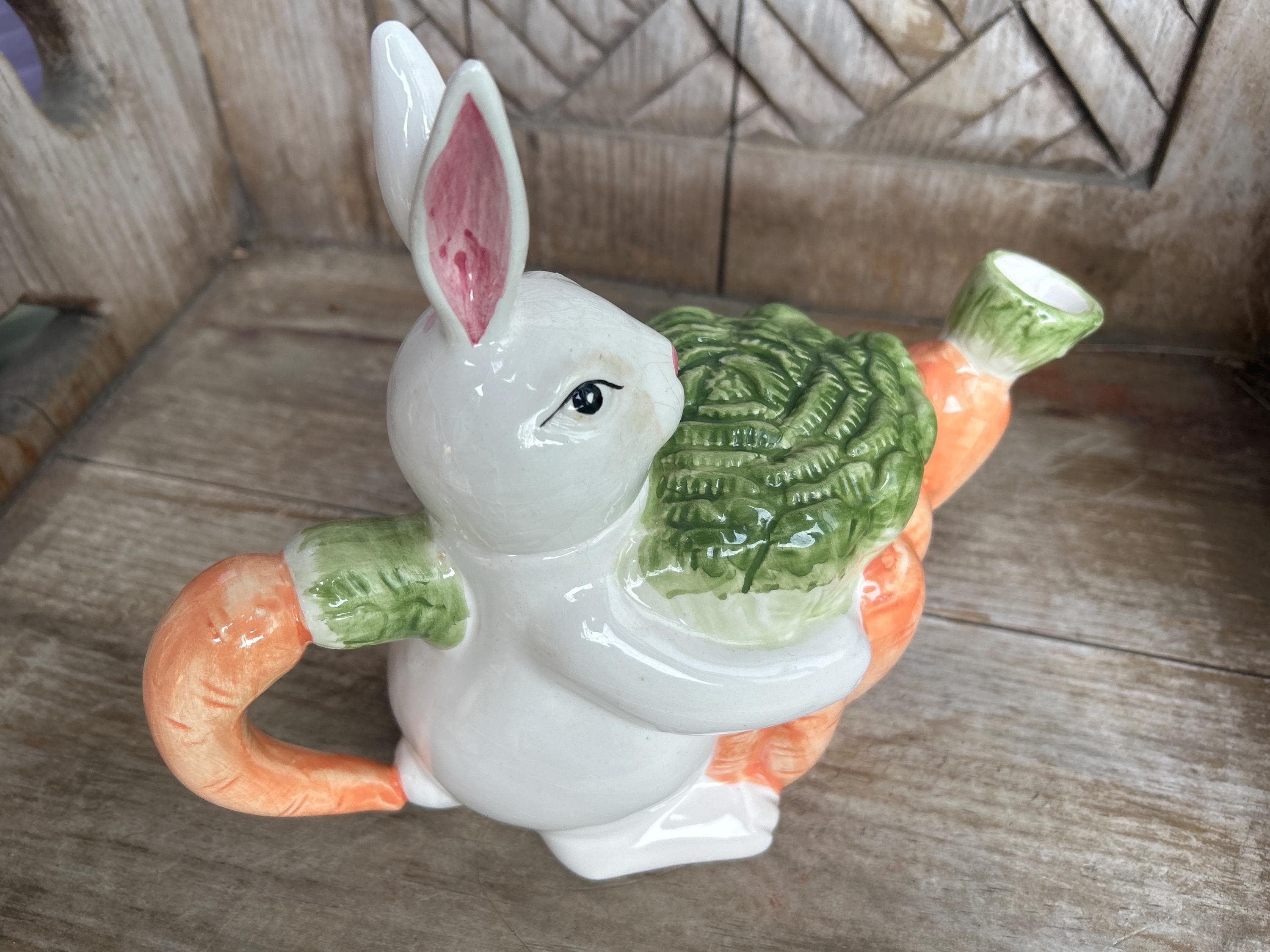 Fitz Floyd Rabbit Pitcher - Etsy