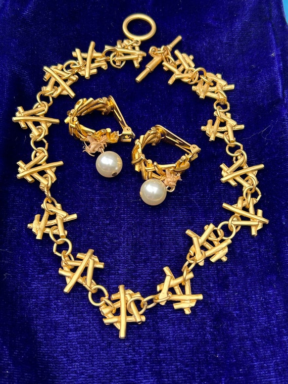 French Set of Biche de Bere Byzantine Matte Gold P